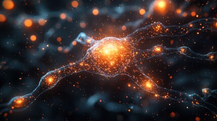 Poster - Illuminated Neural Network Microscopic Journey into the Brain's Complex Architecture