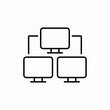 © Rauf - Network computer connection system icon vector sign