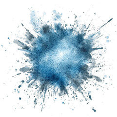 Poster - Elegant indigo blue watercolor splash illustration for artistic backgrounds