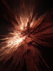 Aufkleber - Vibrant Abstract Explosion With Muscle Tone Texture Illuminated by Top Light Showcasing Dynamic Energy