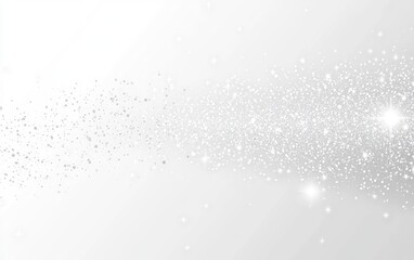 Poster - Abstract light grey background with scattered particles.  Delicate, shimmering dust effect