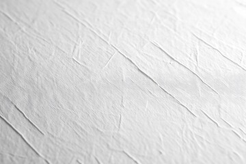 Poster - Close-up view of textured white surface with subtle creases and ridges