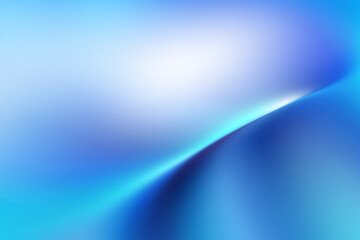 Poster - Modern bright abstract wave gradient blue background blurred colorful neon color flow trendy hologram effect graphics futuristic design for pattern banner web technology digital backdrop poster
