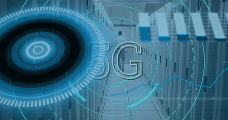Poster - Image of text with globe and network of connections