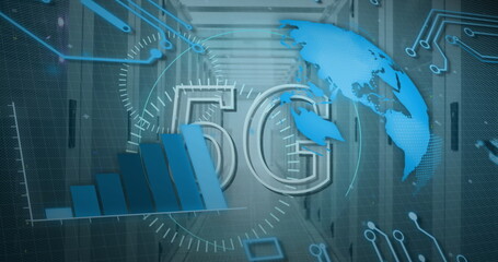 Poster - Image of text with globe and network of connections