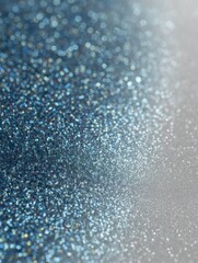 Leinwandbilder - Close-up of Glittery Gift Paper Showcasing a Shimmering Texture Fading to a White Edge