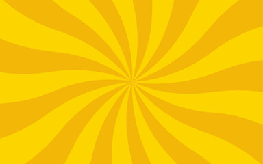 Aufkleber - Abstract bright radial burst background featuring alternating yellow and orange rays. Symmetrical, vibrant, and convey energy and positivity. Cheerful, dynamic, and sunny atmosphere for posters.
