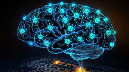 Poster - Neural Network The Digital Brain's Intricate Connections