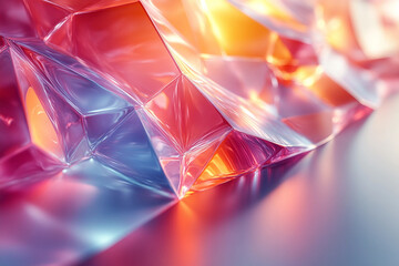 Poster - Textured 3D colorful background AI generated image
