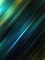 Poster - Abstract diagonal lines in motion, cool color palette, dynamic composition, modern design element, graphic resource