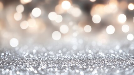 Poster - Sparkling bokeh lights indoor setting abstract photography magical atmosphere close-up view stunning visuals for holiday cheer