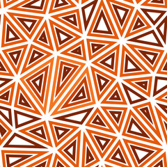 Poster - Minimalistic triangles background. Large shape size. Multiple repeated inner triangles. Single color tone style. Repeatable pattern. Modern vector tiles. Seamless vector illustration.