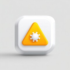 Poster - Square icon with a warning triangle and virus graphic.