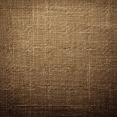 Poster - Detailed close up of brown burlap fabric texture with even lighting and subtle gradient for backgrounds and designs