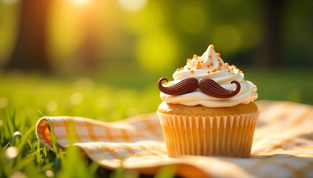 Father's Day Cupcake with Moustache and Collar Frosting

Vanilla Cupcake with Licorice Moustache – Father's Day Card

Generative AI Cupcake – Father’s Day Special

Father’s Day Vanilla Cupcake with Sh