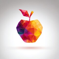 Poster - colorful polygonal graphic design illustration.