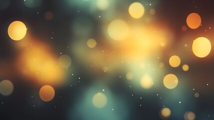 Poster - Dazzling abstract bokeh lights in a variety of warm glowing colors create a festive joyful and whimsical atmosphere perfect for holiday and special events