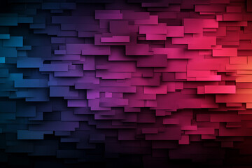 Poster - Glitch-style abstract digital distortion effect with vibrant color streaks