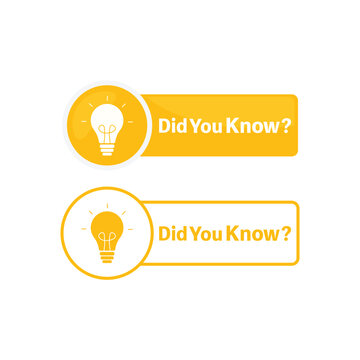 Did You Know? Icon Vector Design.