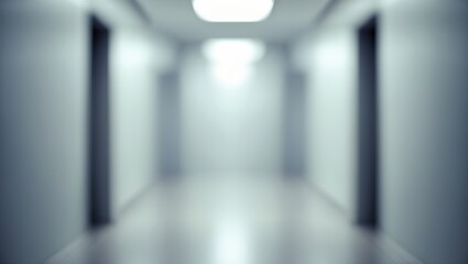 Poster - Shiny, abstract office space with soft blur and bright lighting