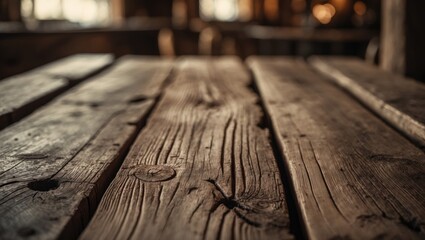 Poster - Old wooden surface texture background.