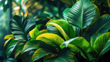 Poster - Calathea Lutea decorative foliage perfect for background settings