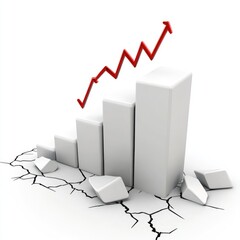 Poster - Growth amidst challenges, a graphical representation of progress.