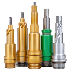 Poster - Precision Metal Tools for Manufacturing and Industrial Applications, isolated on transparent background.