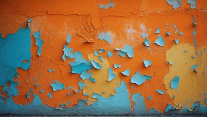 Poster - Brightly colored cement wall texture and abstract backdrop