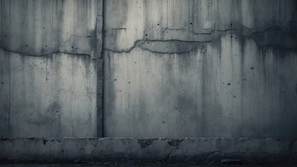 Poster - Old cement wall displaying grungy texture and vintage design elements