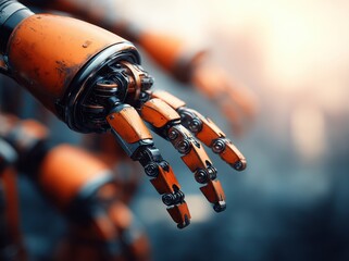 Poster - The automobile plant utilizes a welding process in the modern production of cars, which incorporates robot equipment and an automated production line