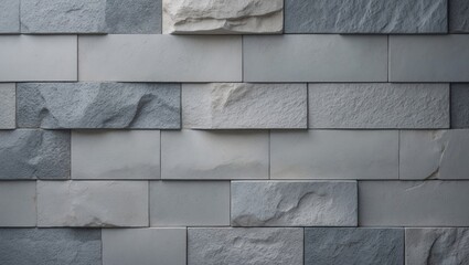 Poster - Grey sandstone wall with rough texture pattern for background