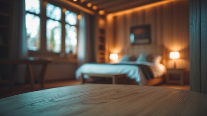 Poster - Wooden Space in the Bedroom
