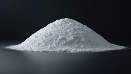 Poster - Snow accumulation against a dark background.