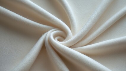 Poster - Macro shot of white wool material showcasing its texture