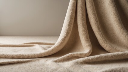 Poster - Beige-colored carpet texture