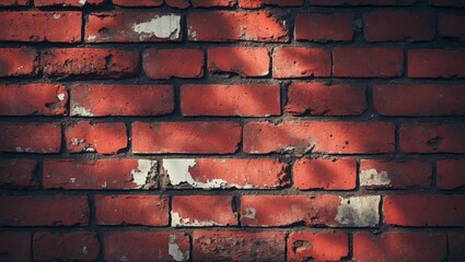 Aufkleber - A brick wall displaying a rugged and textured appearance