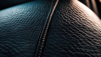 Aufkleber - Close-up of car interior leather texture details