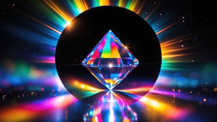 Poster - Defocused Rays and Shining Colorful Light Leaks on Background