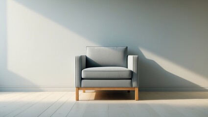 Aufkleber - Snug chair indoors. Place for text