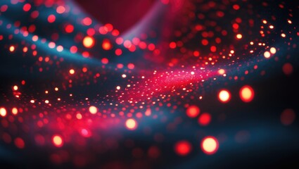 Poster - Background of abstract defocused lights. Shimmering lights out of focus. Colorful wallpaper for design.