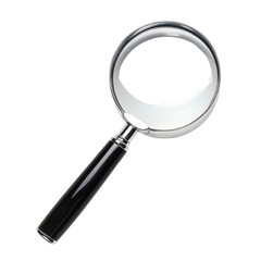Poster - Magnifying glass on a plain Transparent background for educational and professional use in various settings, Magnifying glass isolated on a PNG background