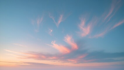 Poster - Beautiful twilight sky with a quiet sunset backdrop