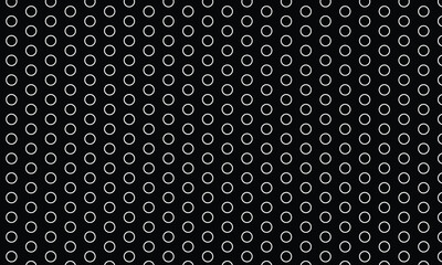 Fototapete - abstract white outline dot pattern on dark.
