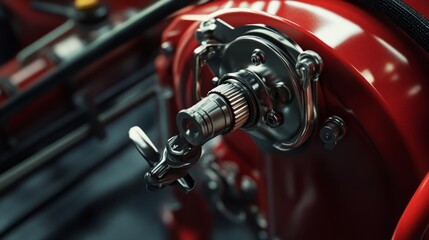 Poster - Industrial machinery operation workshop close-up mechanical environment technical viewpoint engineering concept