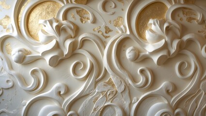 Poster - Background with chameleon relief effect for decorative plaster art