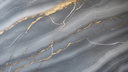Poster - Marble slab with grey base and fine white veining, perfect for textured backgrounds or architectural surfaces.