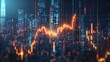 © nikomsolftwaer - Market trends rise in urban finance hub dynamic data visualizations cityscape nighttime digital insights