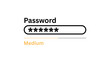 © shagun - Medium password vector illustration