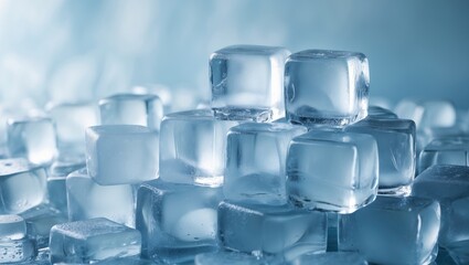 Poster - Backdrop of ice cubes
